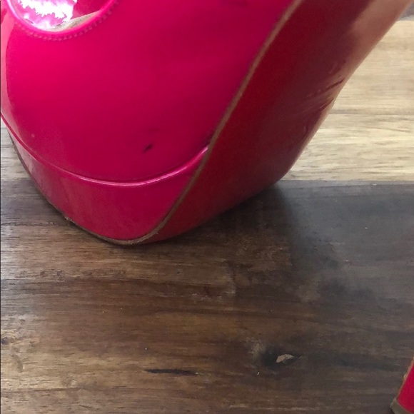 Christian Loubiton Hot Pink Lady peep size 37 - Picture 6 of 6